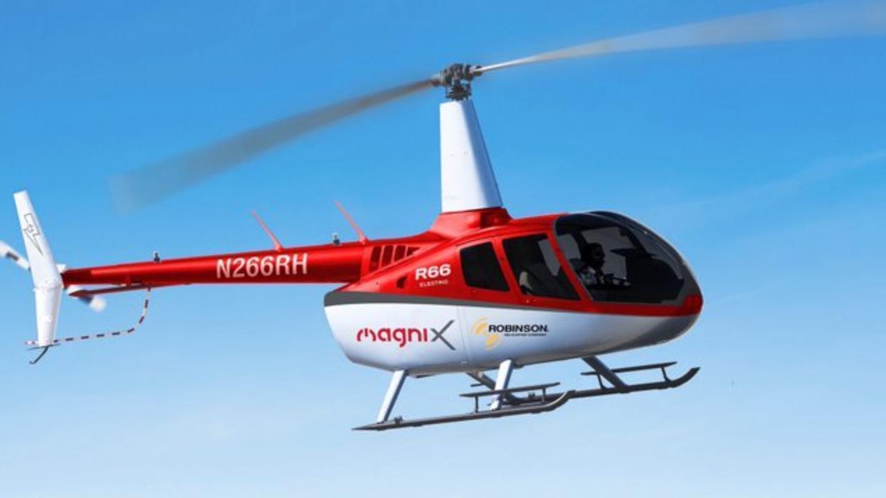 magniX Unveils All-Electric R66 Helicopter Demonstrator