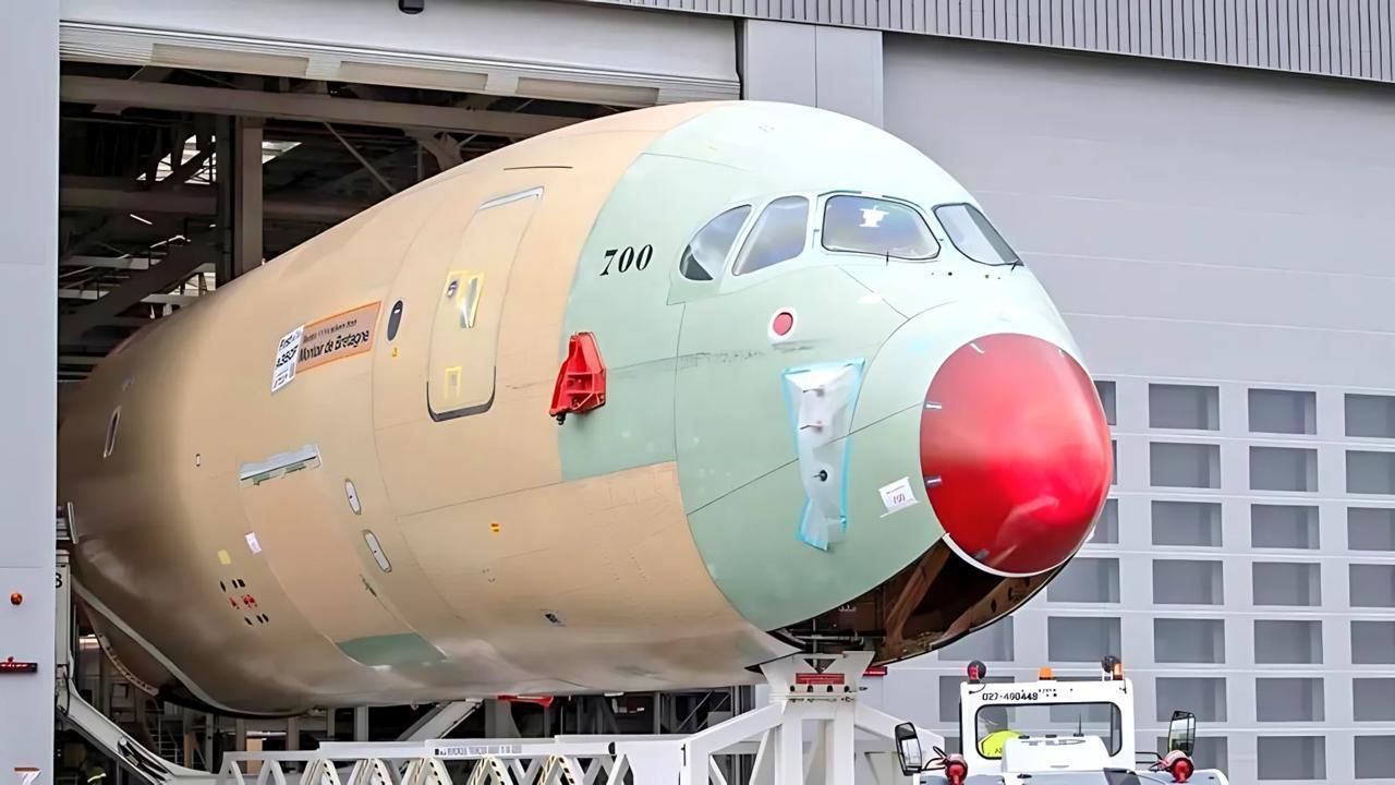 A350F Fuselage Sections Arrive at Toulouse FAL