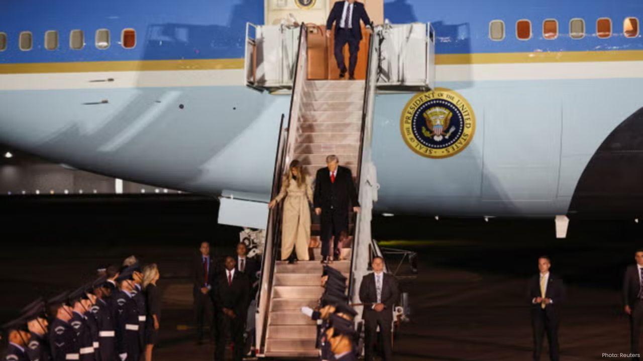 Air Force One Has Close Encounter With Spirit Airlines Jet Over NY