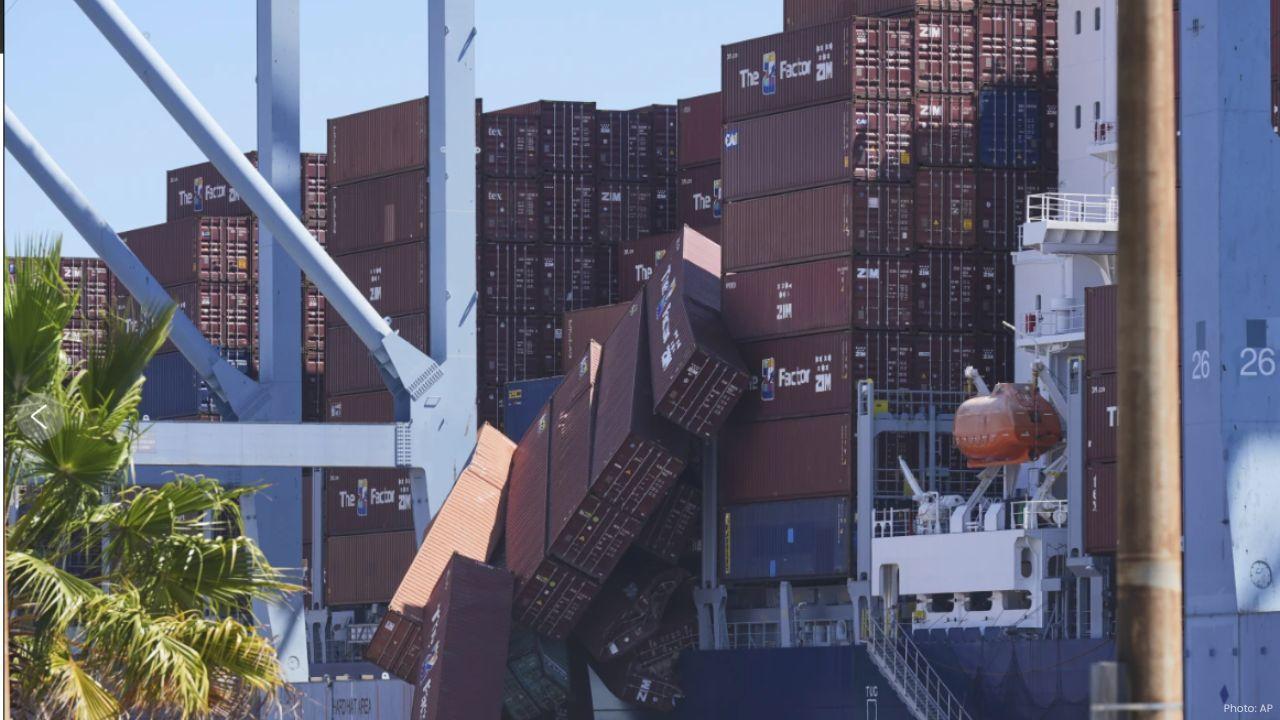 Over 60 Containers Fall into Long Beach Port Waters No Injuries