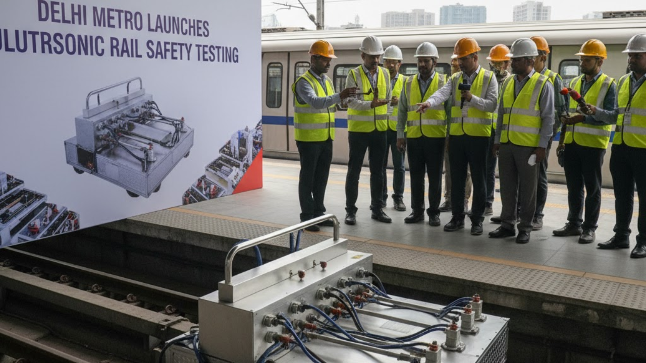 Delhi Metro launches ultrasonic rail safety testing
