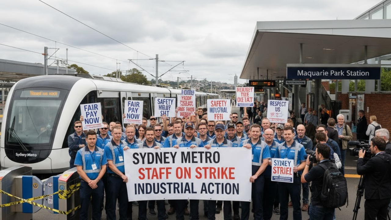 Sydney Metro staff launch indefinite industrial action