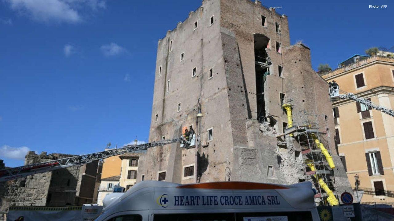 Worker Dies After Medieval Tower Collapse in Rome