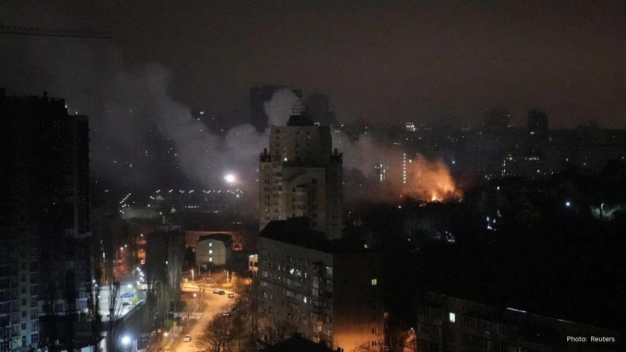 Russian Drone Strikes Bring New Fear to Kyiv, Kill One and Injure Several