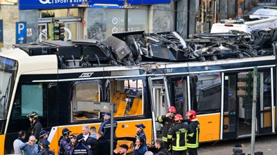 Tram Derails in Central Milan, Killing at Least One Person and Injuring Several