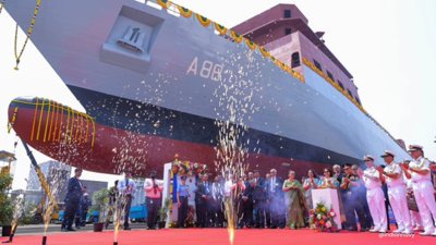 First IRS-Classed Indigenous Cadet Training Ship Launched for Indian Navy