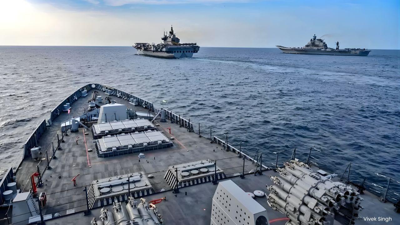 Indian Navy Guards India-Bound Ships in Hormuz