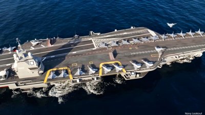 Macron Names France’s New Aircraft Carrier ‘Free France’