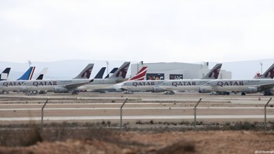 Qatar Airways Parks Widebodies in Spain