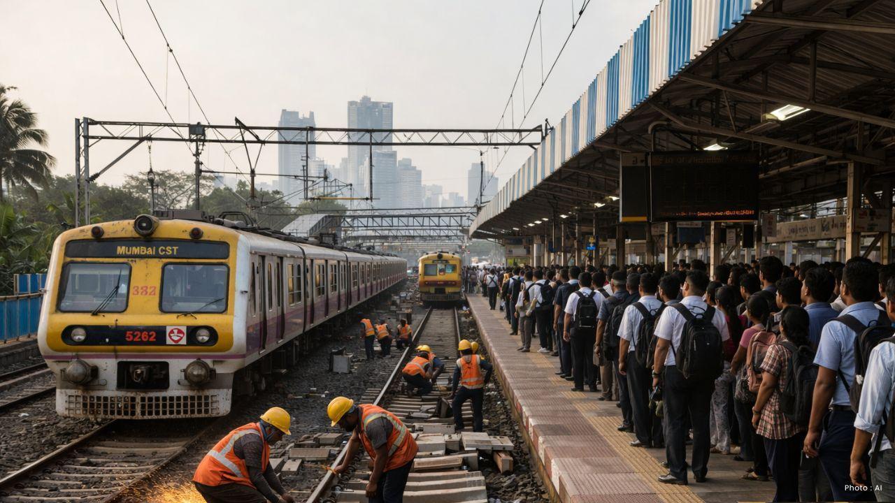 Mumbai Local Trains Disrupted as Mega Maintenance Block Cancels 300 Services