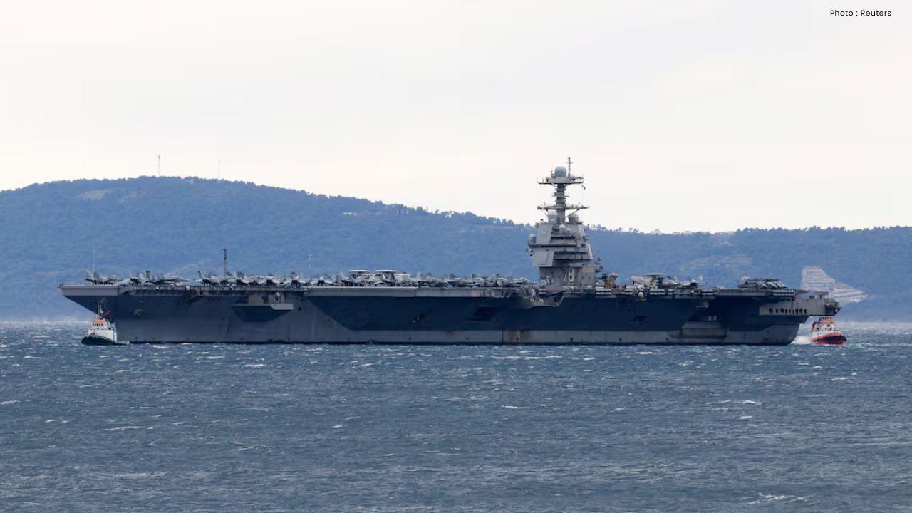 US Aircraft Carrier Arrives in Croatia for Repairs After Fire During Iran Operations