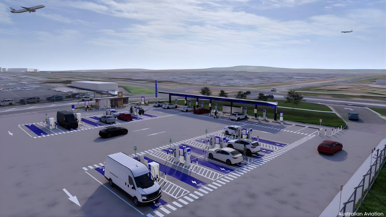 24-Bay EV Charging Hub Rises at Melbourne Airport