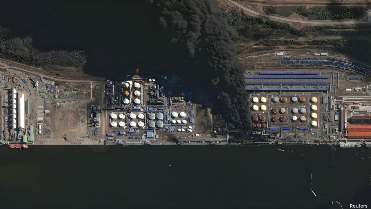 Drone Strikes Hit Russia’s Key Baltic Oil Port