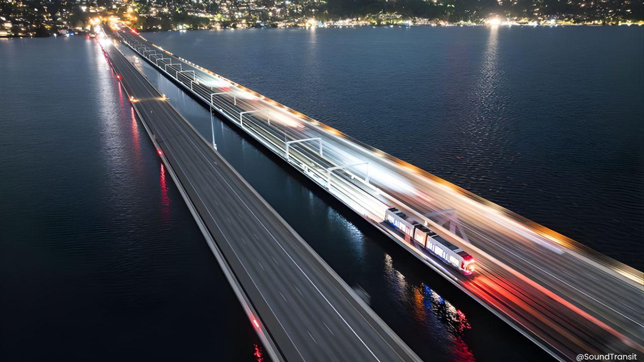 Seattle-Bellevue Light Rail Opens Across Lake
