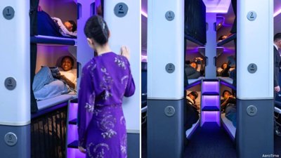 Air NZ Skynest Pods Bring Beds to Economy Class