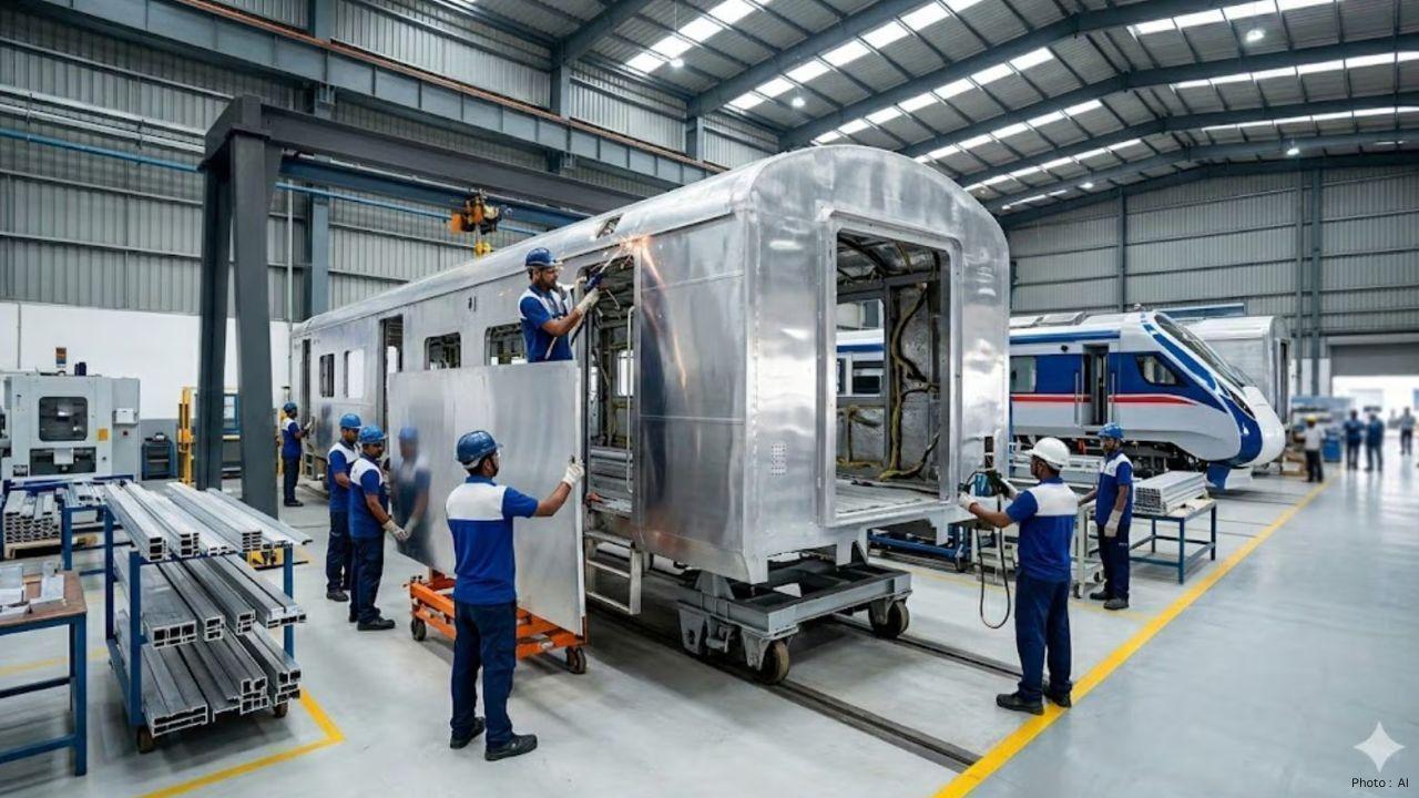 India Moves Closer to Fully Indigenous Aluminium Railway Coach Production