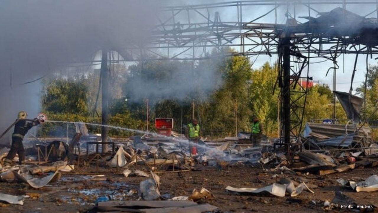 Kyiv Drone Strike Kills One as Russia Targets Fuel Stations