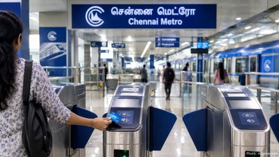 Chennai Metro Ticketing Gate Glitches Trouble Commuters on New Route